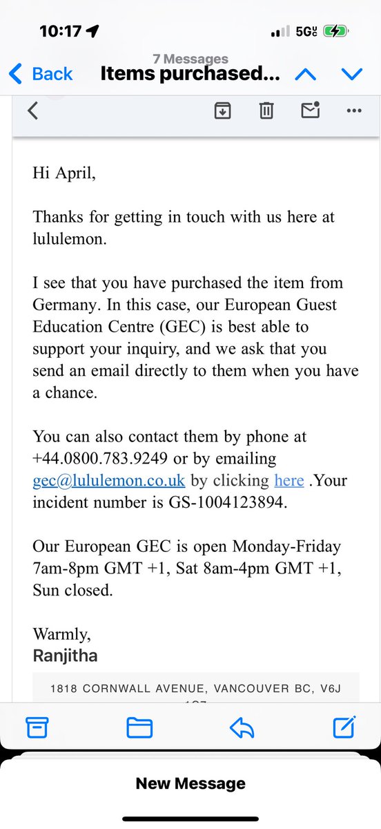 Like I have nothing better to do alll week long than go back and forth between multinational willful neglect in customer care.  What a disgrace at your price point that this Is what you do to people.