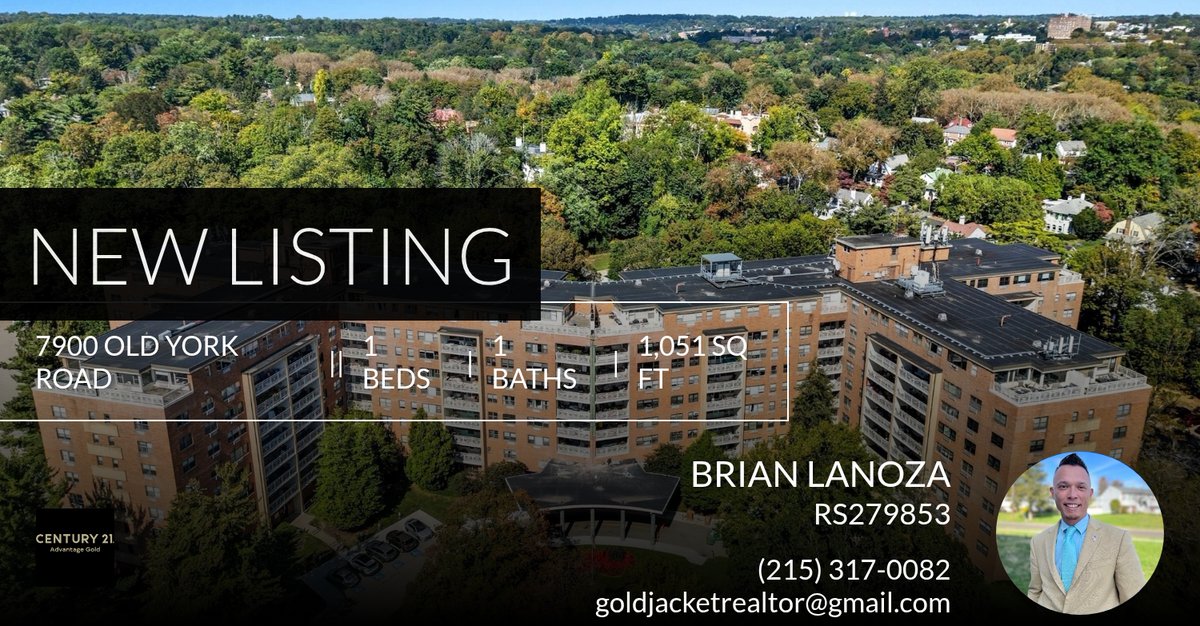billlublin's tweet photo. 📍 New Listing 📍 Take a look at this fantastic new property that just hit the market located at 7900 Old York Road 414-b in Elkins Park. Reach out here or at (215) 317-0082 for more information https://t.co/kUVcf3EQ0Y https://t.co/BXbBagGCfB