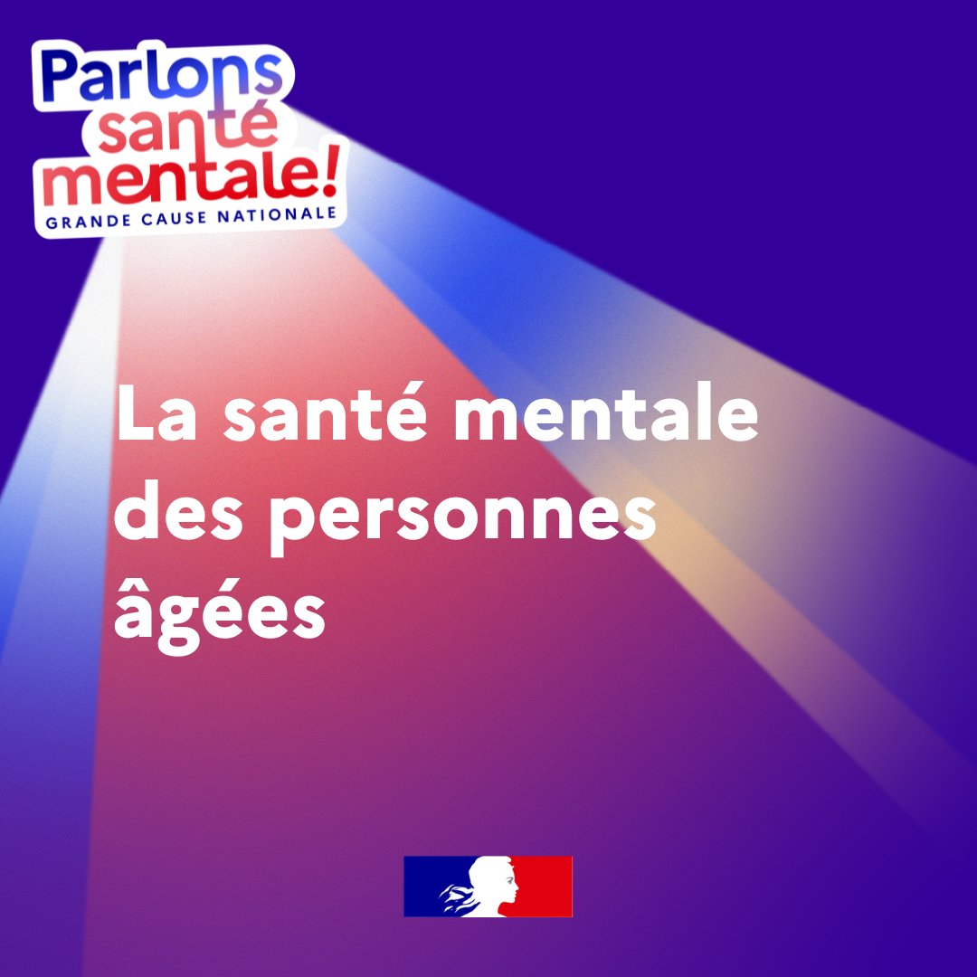#SantéMentale | La santé mentale ne doit pas rester tabou, parlons-en ! 

🧓Le vieillissement entraîne de nombreux changements qui impactent la santé mentale des personnes âgées.
Retraite, baisse de la condition physique, perte d’autonomie ou maladies peuvent déstabiliser leur