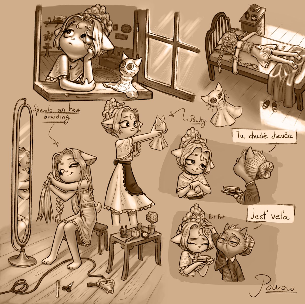 Little Character Sheet I made for a friend's OC (Innocence Lunanova) on Tumblr

#InnocenceLunanova #digitalart #lackadaisy #lackadaisycats #LackadaisyOC