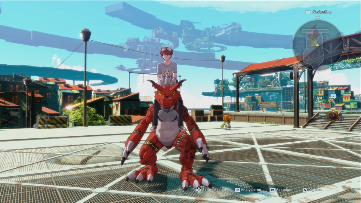 Ich kann auf Growlmon reiten! ich liebe das Spiel bisher einfach