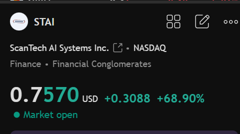 Simcsherry's tweet image. $STAI

From $0.4522 to $0.7400
A strong 65.84% surge

Let's keep an eye on it