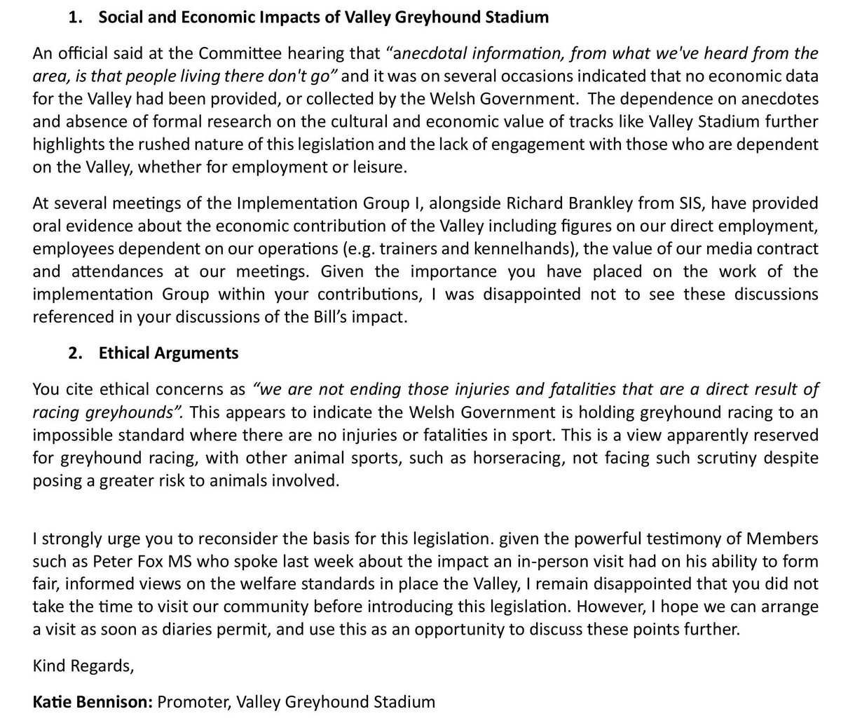 Please see our letter to Huw Irranca-Davies MS addressing the misleading nature of the Greyhound Racing Ban.
valleygreyhounds.com/post/open-lett…
<a href="/RacingPost/">Racing Post</a> <a href="/GreyhoundNewsUK/">Greyhound News UK</a> <a href="/NationCymru/">Nation.Cymru</a> <a href="/WalesOnline/">WalesOnline 🏴󠁧󠁢󠁷󠁬󠁳󠁿</a> <a href="/hamishausk/">Hamish Auskerry</a> <a href="/GreyhoundBoard/">GBGB</a> <a href="/SIS_SportsInfo/">sis_sportsinfo</a> <a href="/DragonBetWales/">DragonBet</a>