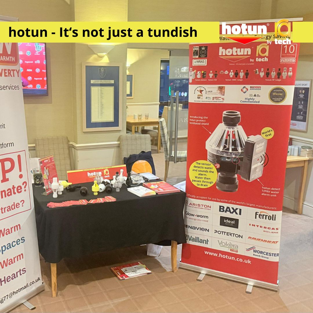Whilst hotun inventor, Russell Armstrong was at the E. Tupling event in Manchester, #hotun #Brand Ambassador, Tom Selby represented us at the recent Worcester Boilers Roadshow.

Read more about the benefits of hotun here: bit.ly/3F6bf7k 

#hotundetect #Worcester