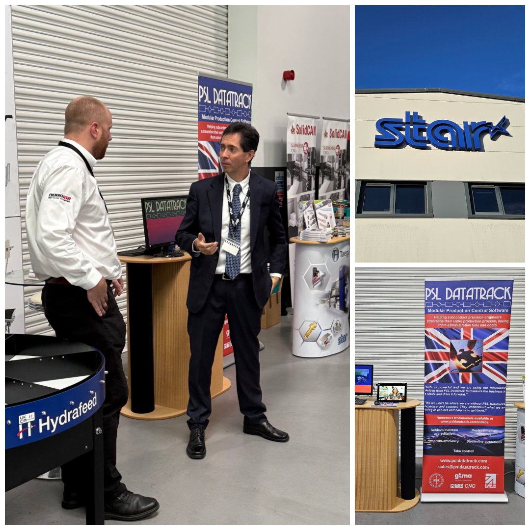 psldatatrack's tweet image. A massive thank you to @StarMicronicsGB for inviting us to take part in this week's Open House! It was another great event in Derby 🤝
To learn how the 2025 version of #PSLDatatrack can maximise your investment in new machine tools, visit psldatatrack.com 🌐