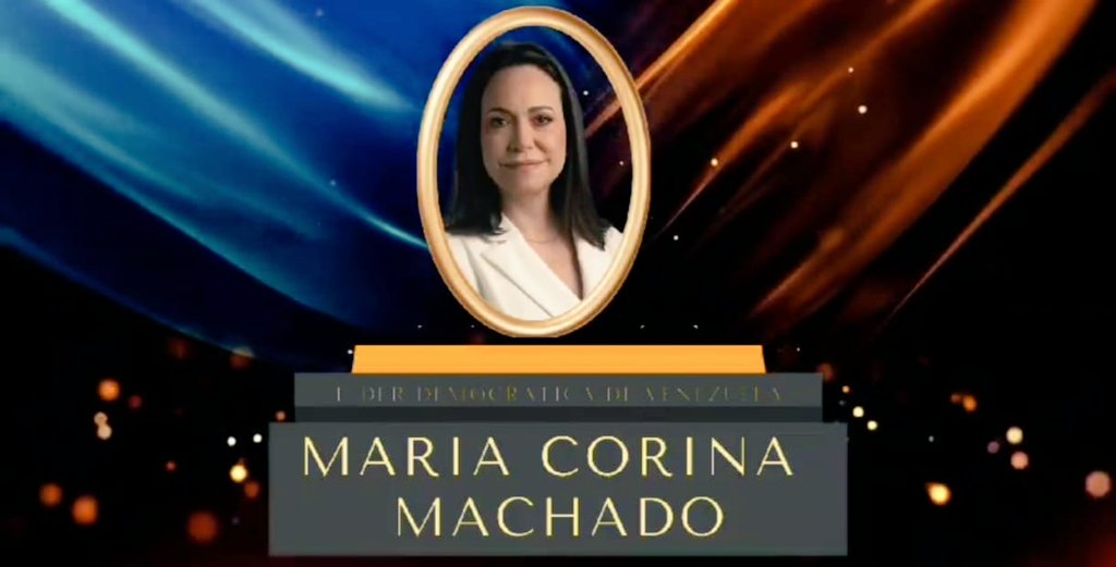 nuevosespanoles's tweet image. Un reconocimiento histórico a la lucha del pueblo venezolano por la libertad. Felicidades @MariaCorinaYA #HastaElFinal