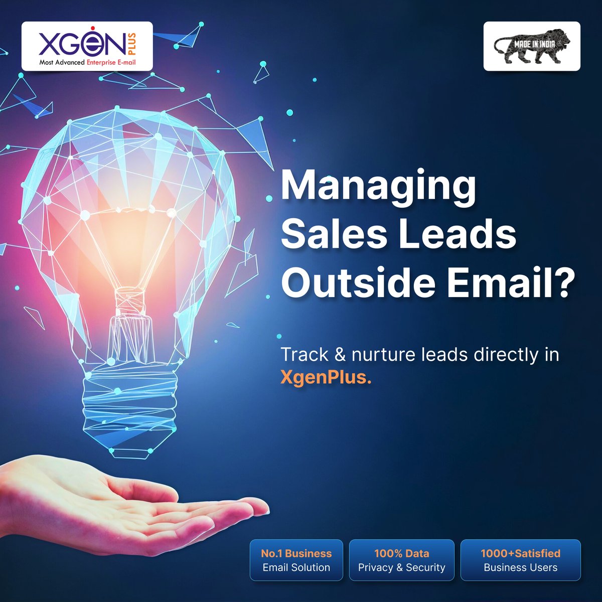 xgenplus's tweet image. Still managing leads outside your email?
Meet XgenPlus — where email meets sales productivity.
📩 Track. Nurture. Close.

#SalesTools #EmailTech #xgenplus