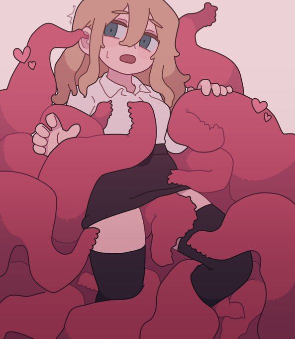 イチャイチャしてるカップルのイラストです。