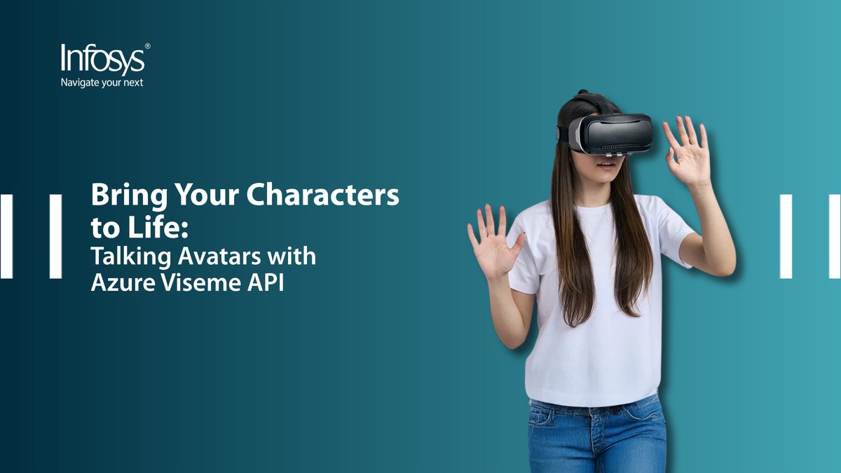 Infosys's tweet image. Talking Avatars Made Real with Azure Viseme API!

Azure Viseme API analyzes audio and returns precise viseme data, enabling natural, synchronized mouth movements for 3D avatars. It helps create engaging experiences in customer service, e-learning, and entertainment. Know more:…
