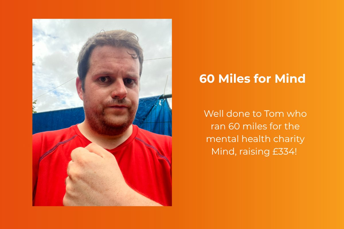 One of our colleagues has completed his challenge to run 60 miles in support of #mentalhealth #charity Mind! With L&amp;T matching the donations, the total raised is £334 🥳

If you want to donate or find out more you can visit the charity's website here: mind.org.uk