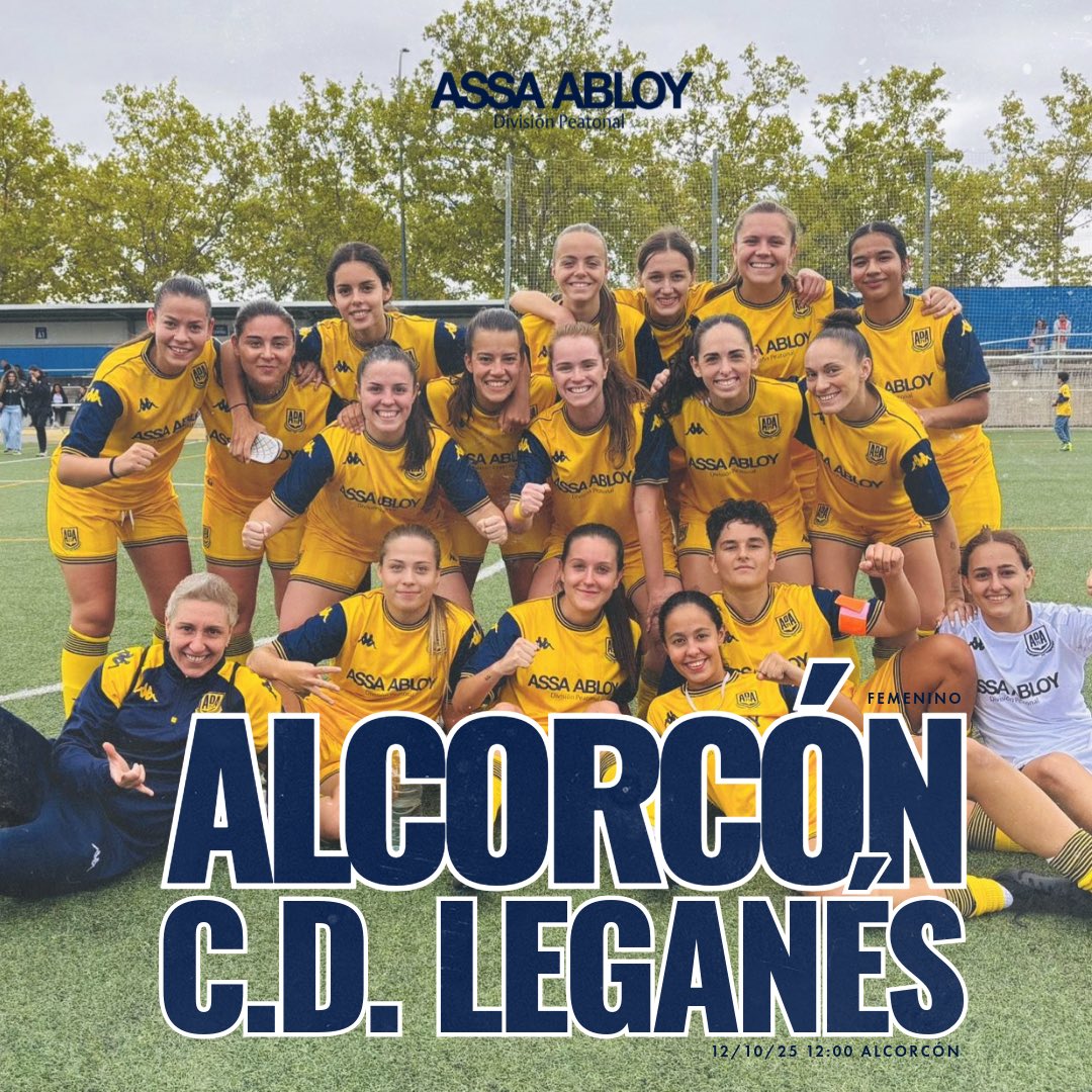 AD_Alcorcon's tweet photo. Domingo de derbi en Alcorcón de nuestro senior femenino contra el Leganés 

📆 Domingo 12 de octubre
⏰ 12:00
🆚 @CDLeganes_Fem https://t.co/HqSepRCsyo