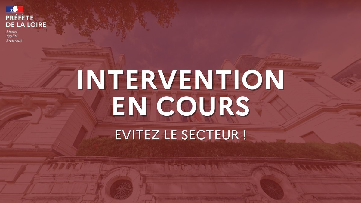 Prefecture42's tweet image. ⚠️ #intervention de @sdis42 à la suite d'une fuite de gaz au niveau du 12 rue Charles de Gaulle, 42000 Saint-Étienne.

➡️ Évitez le secteur !