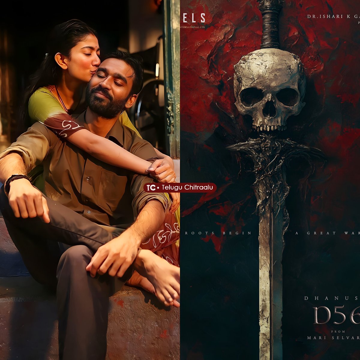 CineChitraalu's tweet image. Rowdy Baby Pair - Reuniting ❤️‍🔥

#SaiPallavi will star opposite #Dhanush in Mari Selvaraj’s next film. Pre production starts next month, and shooting is scheduled for early 2026. The director &amp;amp; star duo previously collaborated on #Karnan.

#Dhanush #D56