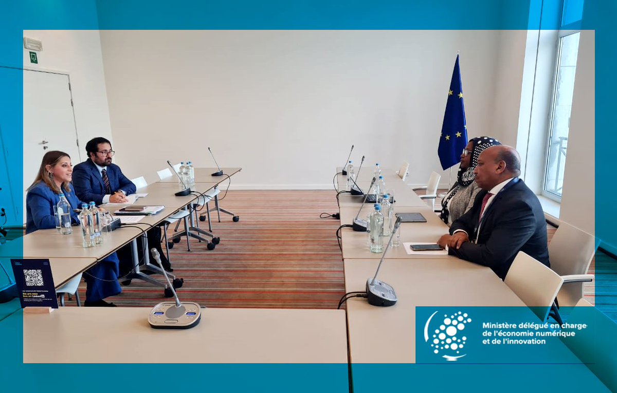 MENIDjib's tweet photo. En marge du  #Global_Gateway_Forum_2025 à Bruxelles,
Madame la Ministre @MariamHamadou1 Ali, a rencontré Madame Ana Isabel Xavier, la Secrétaire d’État aux Affaires étrangères et à la Coopération du Portugal,@nestrangeiro_pt
1/3 https://t.co/GTjlaSV169