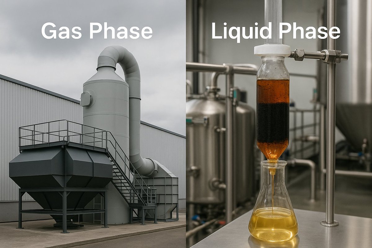 hanyancarb's tweet image. Gas-phase adsorption relies on diffusion, while liquid-phase adsorption depends on surface contact.

At HANYAN, we customize carbon structures for each medium to achieve optimal adsorption performance. #ActivatedCarbon #GasPhase #LiquidPhase #AdsorptionMechanism