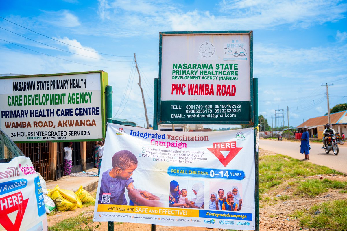 NphcdaNG's tweet image. ❇️Integrated Vaccine Campaign Supervisory Visit to Akwanga Nassarawa State

The Executive Director/CEO NPHCDA, Dr. Muyi Aina in company of the Executive Secretary, State Primary Health Care Development Agency,