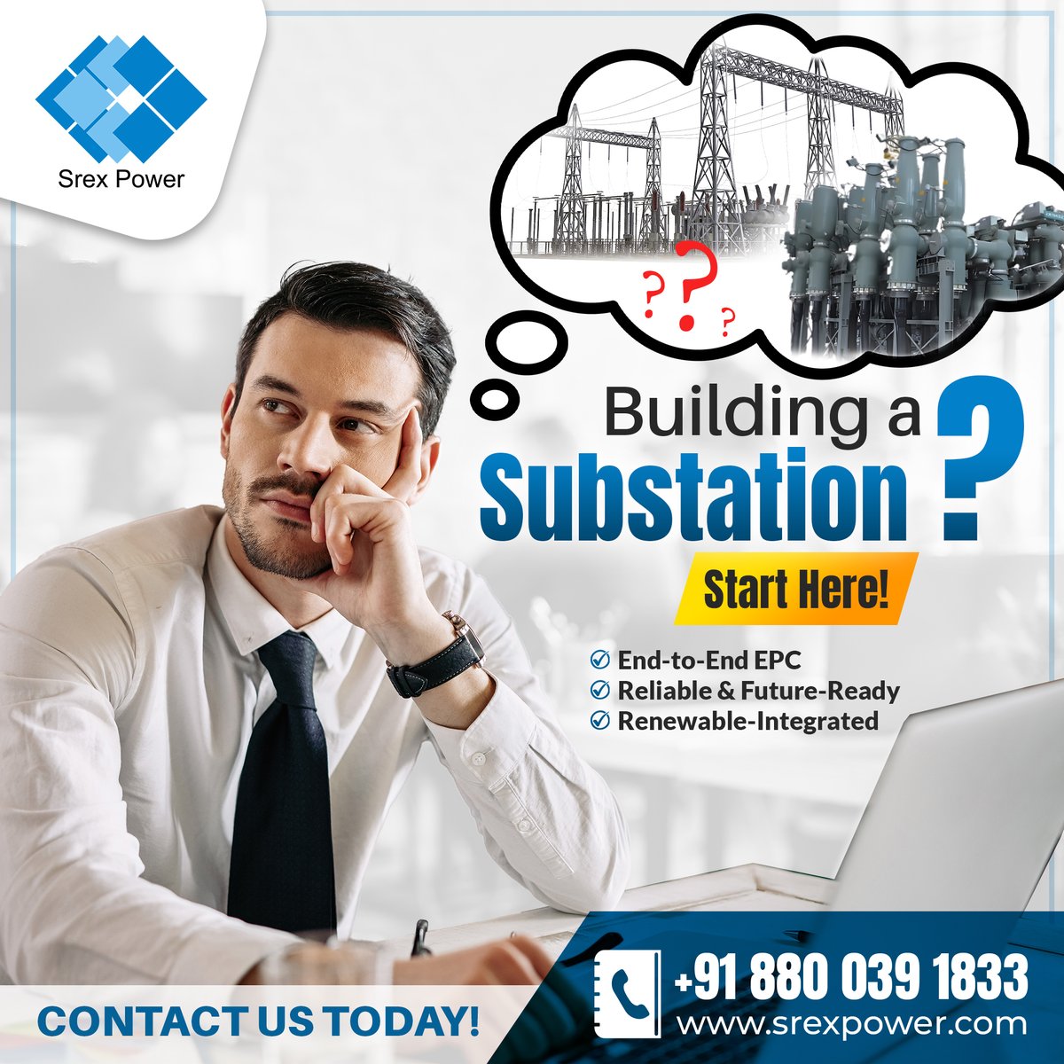 srexpowerindia's tweet image. Thinking of building a substation but don’t know where to start?  Srex Power India delivers end-to-end solutions — from design to commissioning.
Reliable, future-ready &amp;amp; renewable-integrated substations for uninterrupted power!
#SrexPowerIndia #SubstationSolutions #ReliableEnergy