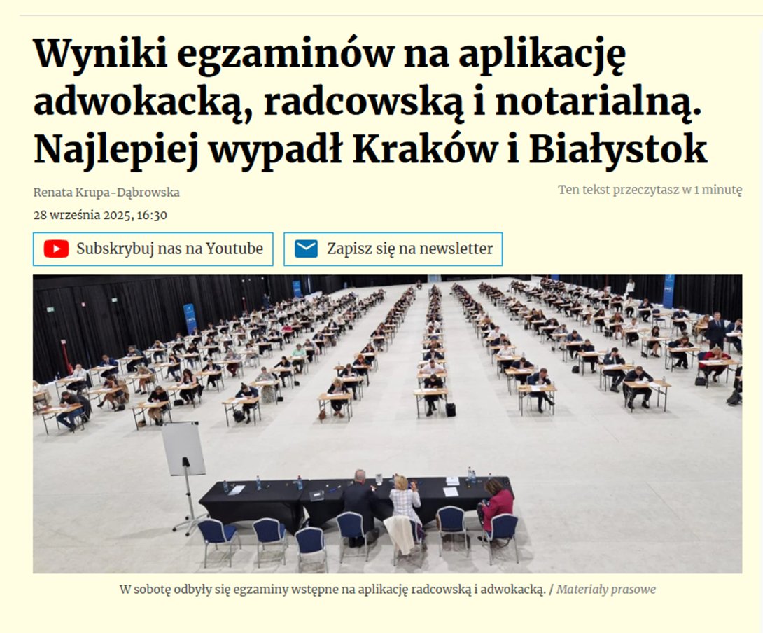 Mój białostocki Wydział Prawa od lat miał pewien problem – będąc naukowo w krajowej czołówce, jednocześnie przez lata kiepsko wypadał w egzaminach na aplikacje prawnicze, przez co tracił też w medialnych rankingach wydziałów prawa. Aby temu zaradzić, kilka lat temu wprowadzono