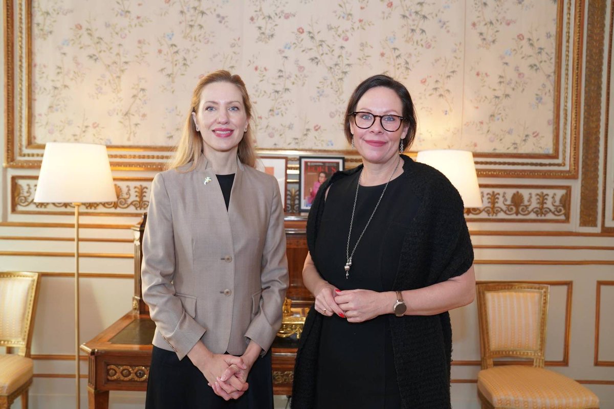 Met with FM <a href="/MariaStenergard/">Maria M Stenergard</a> — a warm and focused discussion on 🇺🇦🇸🇪cooperation: strengthening Ukraine’s energy system after Russia’s latest strikes, advancing defense partnerships, securing long-term military support, and deepening our EU integration. Grateful for her leadership