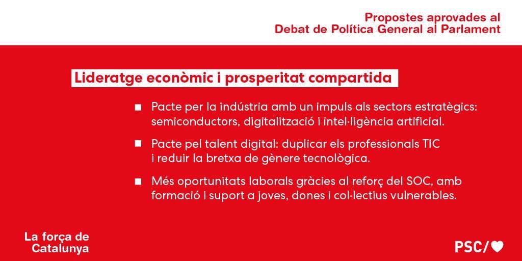 [Cat]
Aquí us deixo el resum de les propostes aprovades en el ple del debat de política general ⬇️

[Cast]
Aquí os dejo el resumen de las propuestas aprovadas en el pleno del debate de política general ⬇️