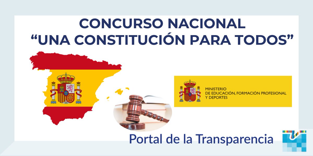⏰ Hasta el 22 de octubre los alumnos de Educación #Primaria, #Secundaria, #Bachillerato y #CiclosFormativos se pueden inscribir en el #ConcursoNacional “Una #Constitución para todos” <a href="/educaciongob/">Ministerio de Educación, FP y Deportes</a> 👉Conoce todos los detalles: boe.es/buscar/doc.php…