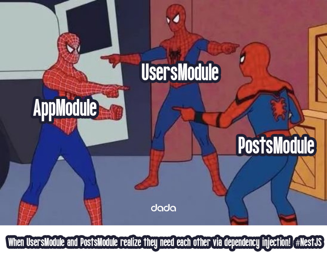 Dadabrands_'s tweet image. NestJS modules rock! Link them to app.module.ts, the core. main.ts starts, app.module.ts connects all. Dependency injection shares features—posts uses users data for authors. controller.ts routes, service.ts runs logic. Scales our overdose app! #NestJS