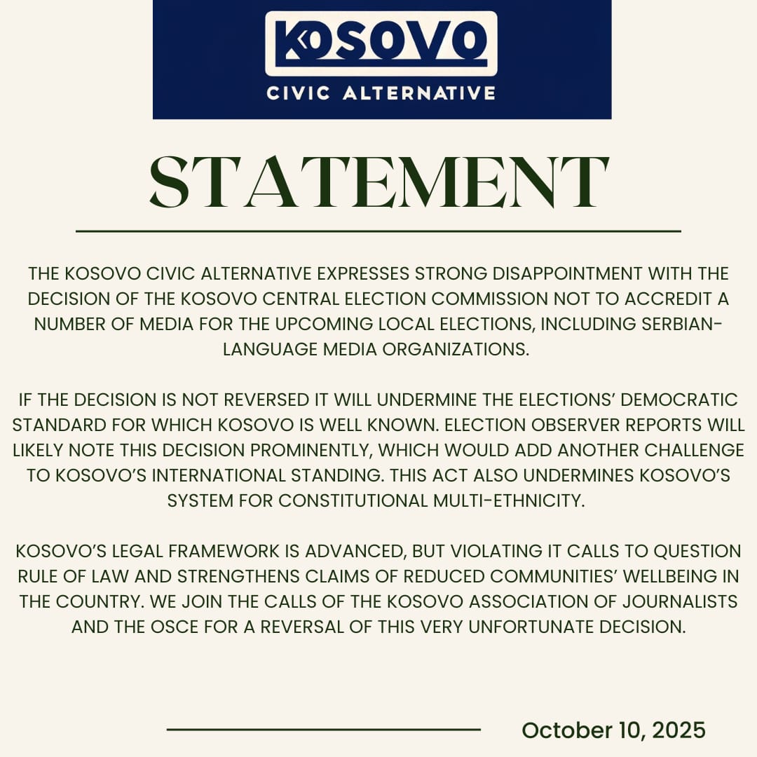 Kosovo Civic Alternative (@koscivalt) on Twitter photo 