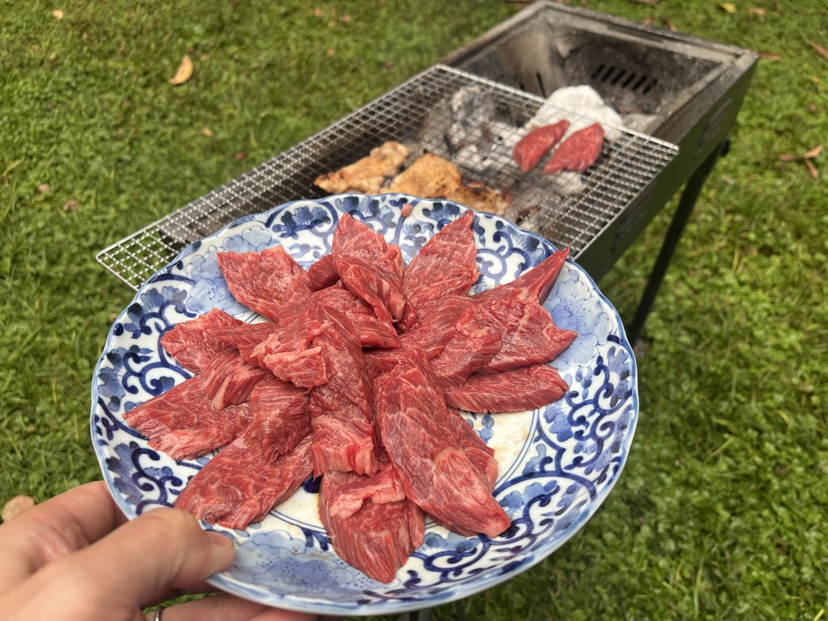 KyoheiFukui's tweet photo. Wagyu BBQ 🥩
うまし！

#TIA https://t.co/mBwT4ZeeSg