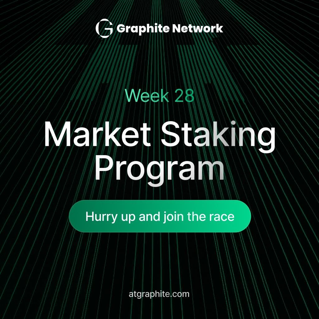 GraphiteNetwork's tweet image. 🔥 Market Staking Program — Week 28 Reminder 🔥
Chains are racing to unlock rewards — current standings below 👇
✅ Polygon — 1.0M+ $@G traded. Rewards unlocked.
✅ Arbitrum — 1.7M+ $@G traded. Rewards unlocked.
🟡 Ethereum — ~10.8k $@G so far. Needs more push.
🔴 Binance — 0k…