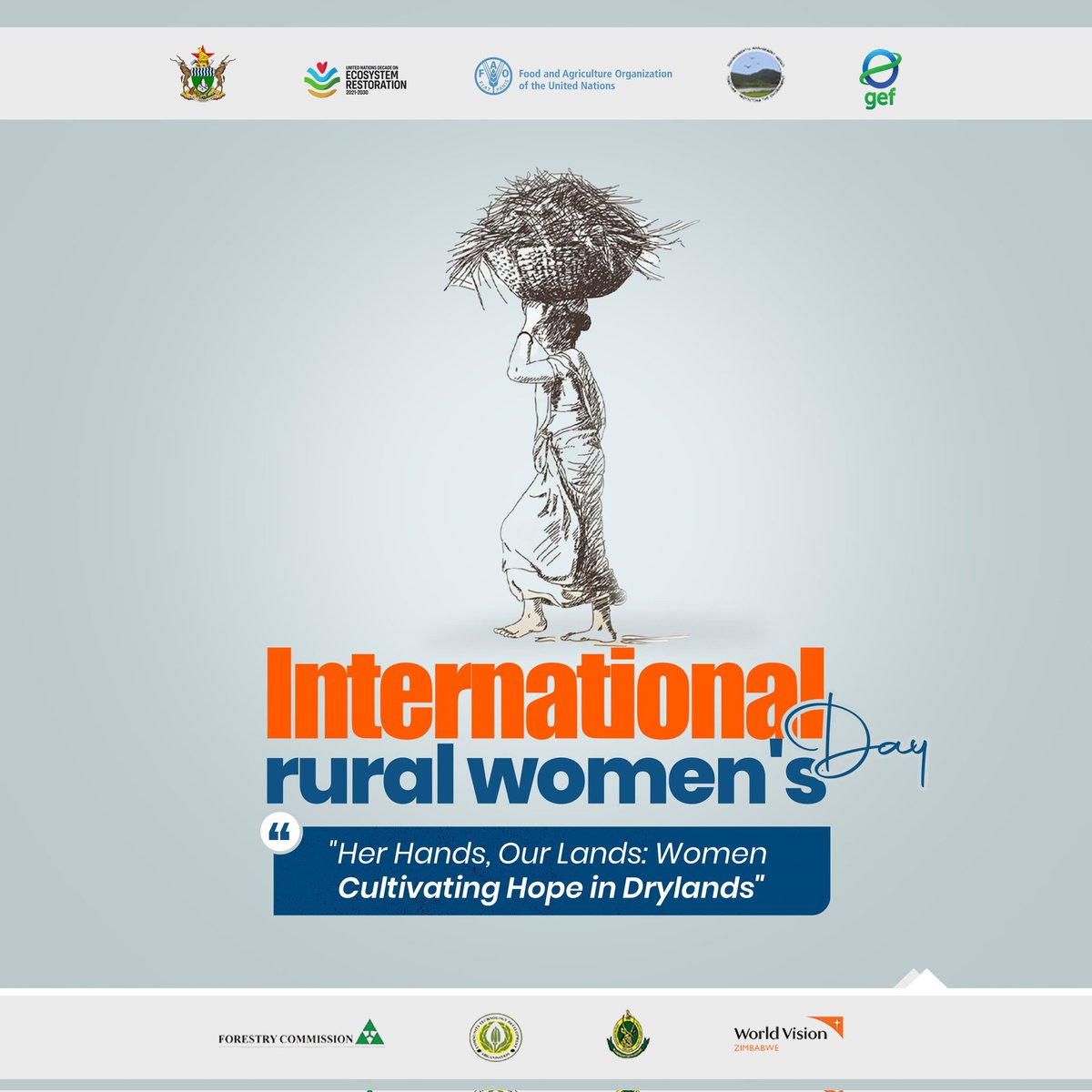 As we approach the International Day of Rural Women, we celebrate the strength, knowledge, &amp;
 leadership of women transforming Zimbabwe’s drylands. Through the Drylands Sustainable Landscape Impact Program, these women are restoring land, sustaining &amp; livelihoods <a href="/FAOForestry/">FAO Forestry</a>