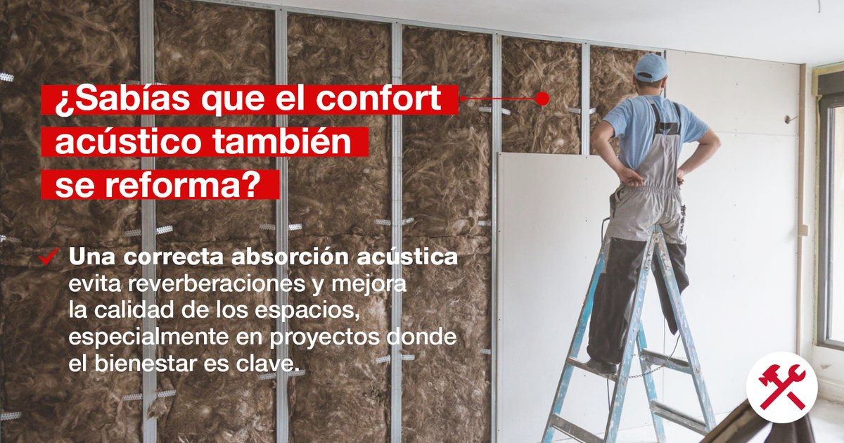 🔊 Una buena absorción evita reverberaciones y mejora el #bienestar en cualquier reforma.
👉 En GAMMA tenemos #materiales que optimizan el rendimiento acústico y cumplen con las exigencias técnicas.
Porque una #reforma bien hecha no solo se ve… también se percibe.