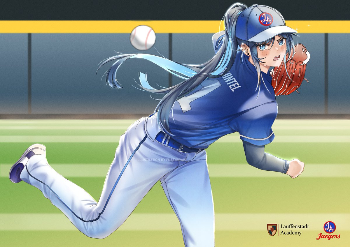 “And thats a curveball for another strike out! What an incredible throw from the Jaeger’s starting pitcher, Margo the Ace!!”
#oc #ocsbase #illustration