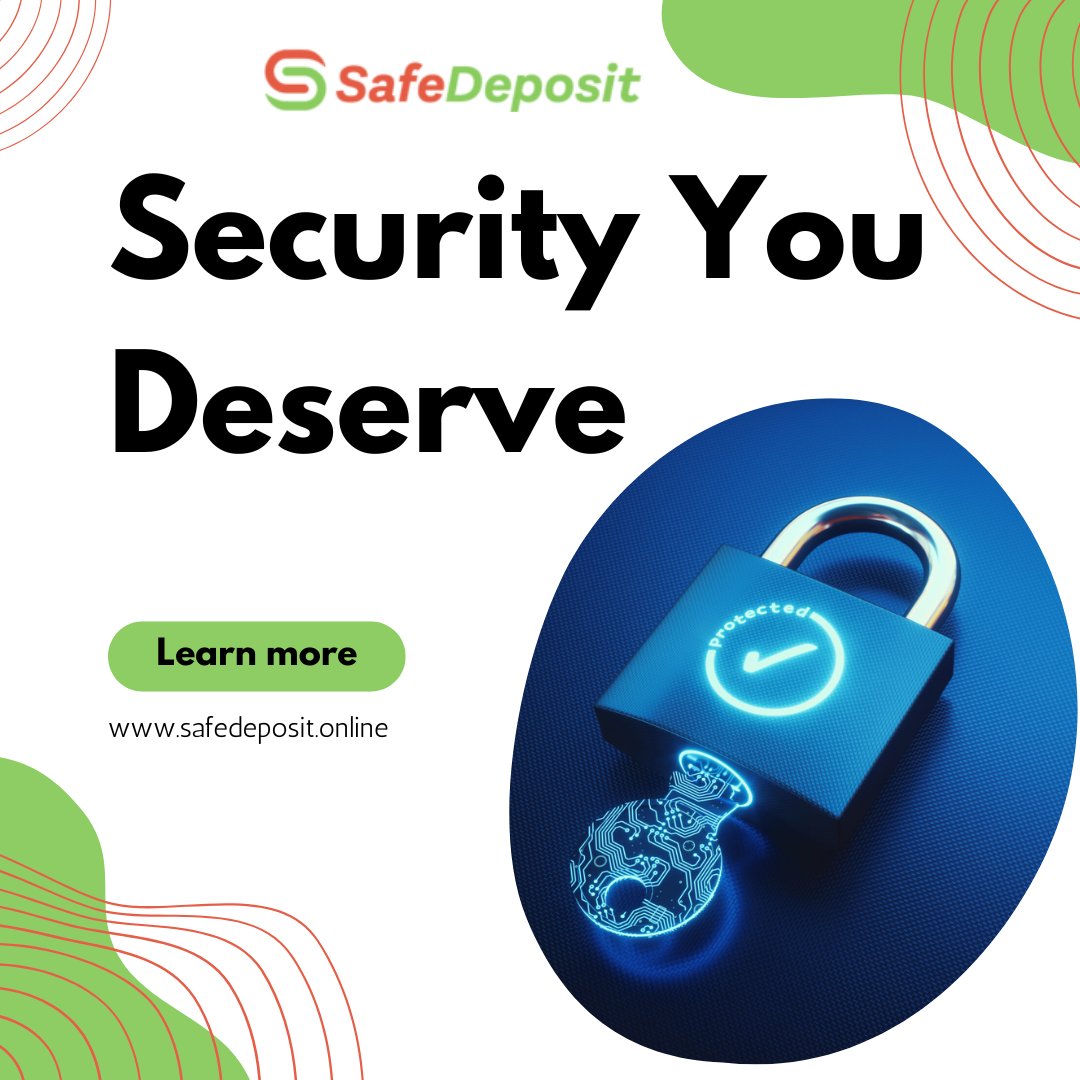 SafeDepositapp's tweet photo. 🔒 Security You Deserve.
At Safe Deposit, your data, assets, and transactions are protected with advanced digital security you can trust. 💻✨
🌐Learn more at https://t.co/n0l4qiWVWJ

#SafeDeposit #DigitalSecurity #DataProtection #SecureTransactions #OnlineSafety #CyberSecurity https://t.co/0VMx4xAqo9