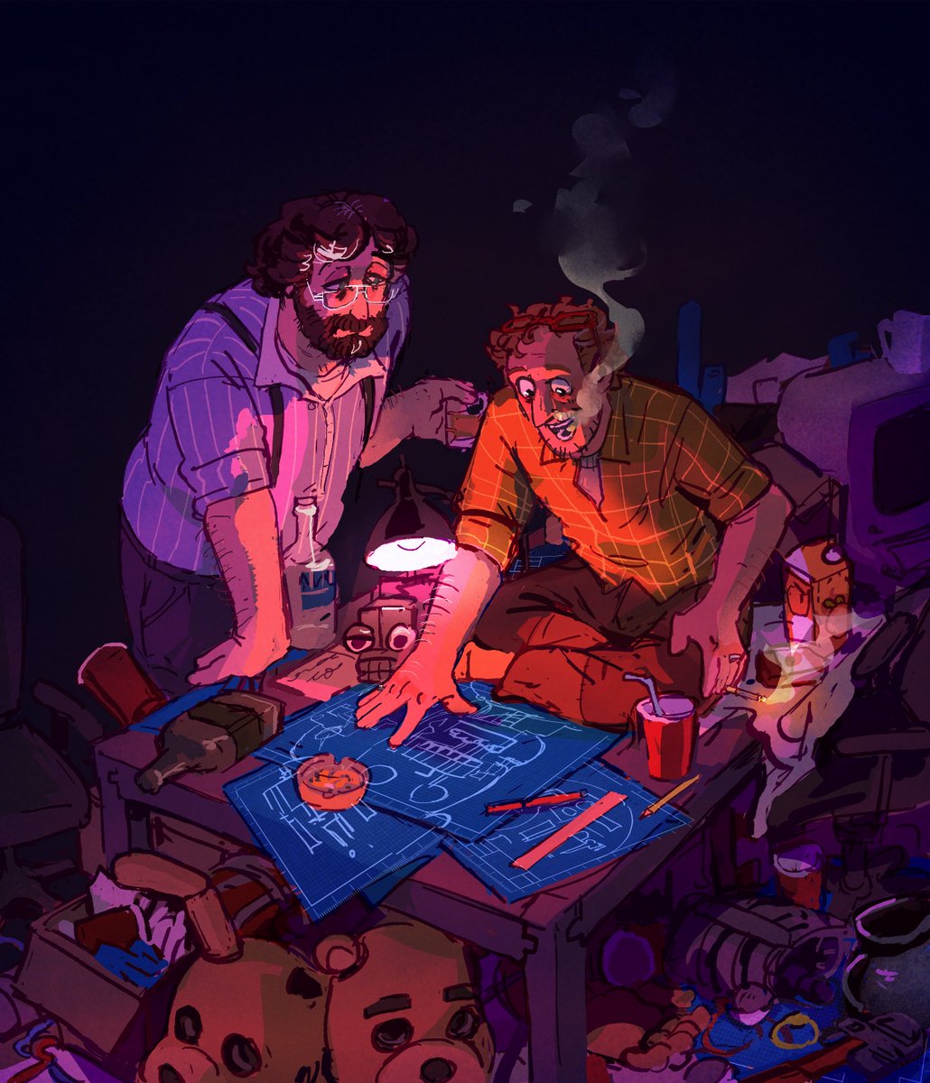 icarus_cant_fly's tweet photo. redraw of some absolutely ancient William and Henry art😌may we be fed well by the second movie #FNAF https://t.co/02CaZs3Frm