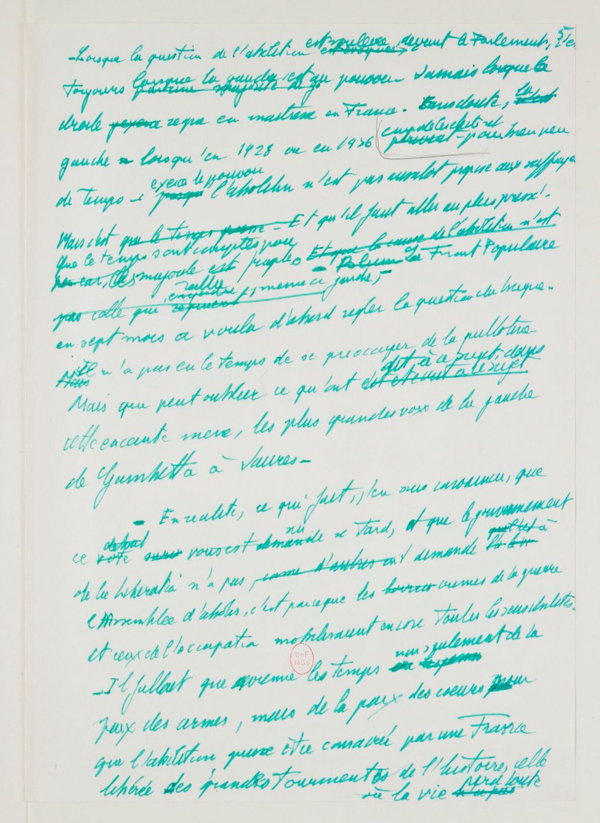 GallicaBnF's tweet photo. #Hommage 🇫🇷 De son vivant, Robert #Badinter a cédé une partie de ses droits d'auteur pour que l'on puisse numériser et rendre accessible son célèbre discours pour l'abolition de la peine de mort de 1981.
Le texte manuscrit est à lire sur Gallica !
==> https://t.co/tJJIheqjUv https://t.co/68JxczQqdn