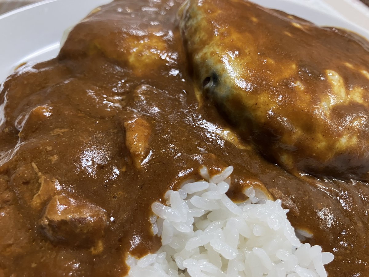 チーハンカレー🍛で晩メッシ🍚