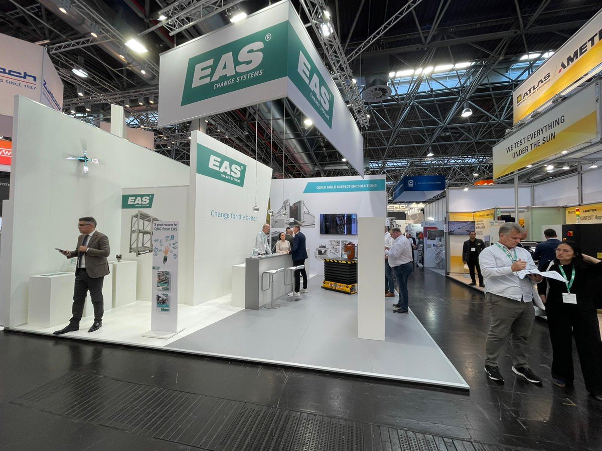 📷 Welcome to Day 6 K2025! 📷

Come visit EAS Change Systems at Booth 10D48 to explore the latest in innovative mold and die change solutions.

📷 Learn more: easchangesystems.com

#K2025 #ManufacturingInnovation #SmartProduction #PlasticsIndustry #MoldChangeSolutions