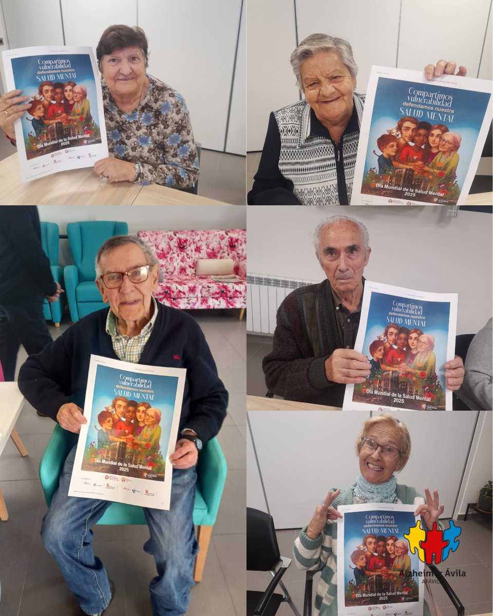 🧠#AlzheimerAvila 𝘀𝗲 𝘂𝗻𝗲 𝗮𝗹 𝗗í𝗮 𝗠𝘂𝗻𝗱𝗶𝗮𝗹 𝗱𝗲 𝗹𝗮 𝗦𝗮𝗹𝘂𝗱 𝗠𝗲𝗻𝘁𝗮𝗹 𝗽𝗼𝗿𝗾𝘂𝗲 𝘁𝗼𝗱𝗼𝘀 𝘆 𝘁𝗼𝗱𝗮𝘀 𝗰𝗼𝗺𝗽𝗮𝗿𝘁𝗶𝗺𝗼𝘀 𝘃𝘂𝗹𝗻𝗲𝗿𝗮𝗯𝗶𝗹𝗶𝗱𝗮𝗱. 
<a href="/saludmentalcyl/">Salud Mental CyL</a> <a href="/AvilaFaema/">FAEMA SALUD MENTAL ÁVILA</a> 
#DMSM2025 #compartimosvulnerabilidad