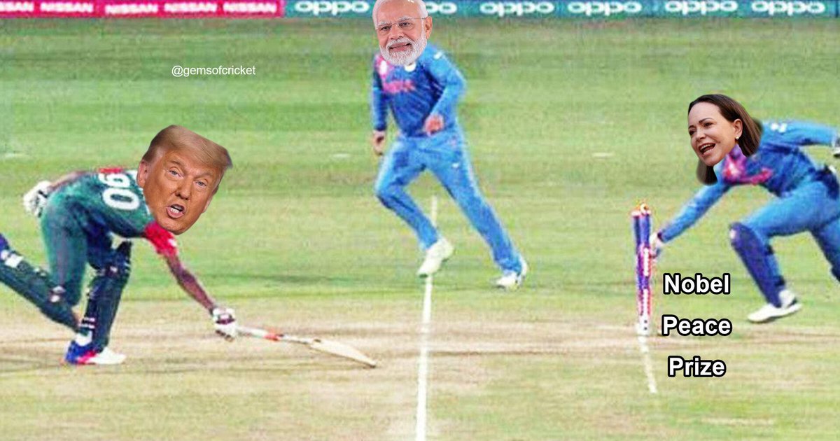 SaffronChargers's tweet image. Nobel Peace Prize 2025 summarised in one frame
 😂😂😂
#NobelPeacePrize