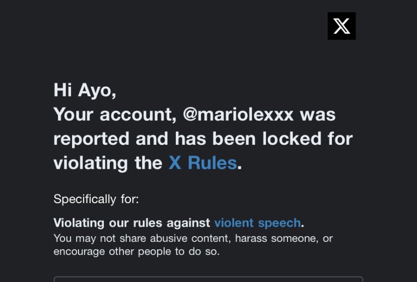 mariolexxx's tweet photo. Pls follow my back up account

@Ayoola770134 https://t.co/cBKbRUT2S0