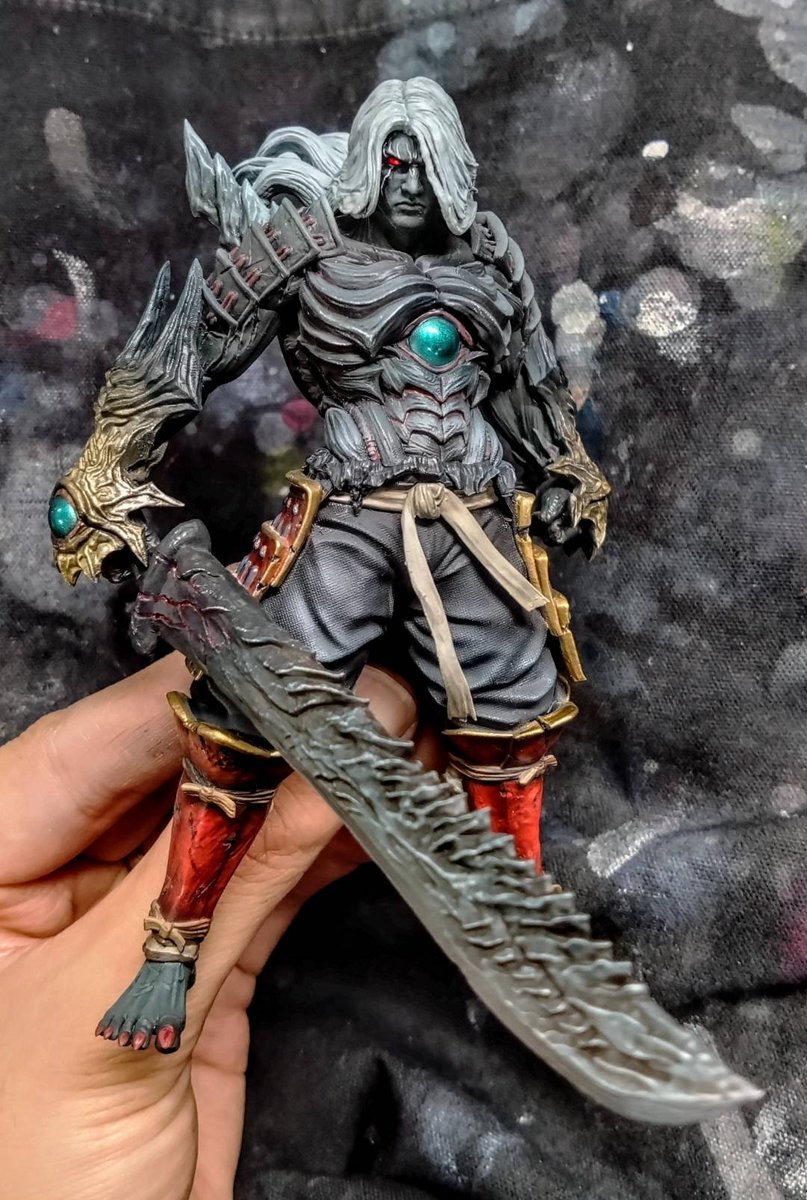 nabehands's tweet image. もう少しで完成です👹

#鬼武者