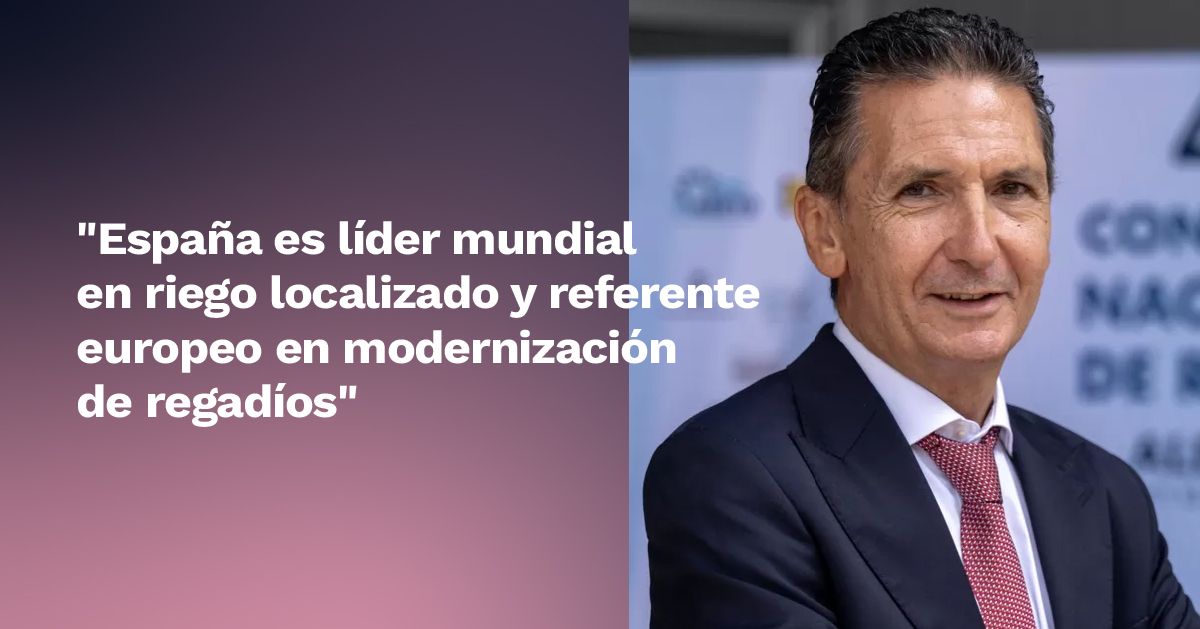 José Mª González Ortega, presidente de <a href="/aeryd_es/">@aeryd</a> , comparte su visión con <a href="/RevistaRETEMA/">RETEMA, Revista Técnica de Medio Ambiente</a>  sobre el liderazgo internacional del #regadío español y las claves para consolidar su sostenibilidad y eficiencia: la digitalización, la IA o la teledetección.

👉🏻retema.es/actualidad/esp…