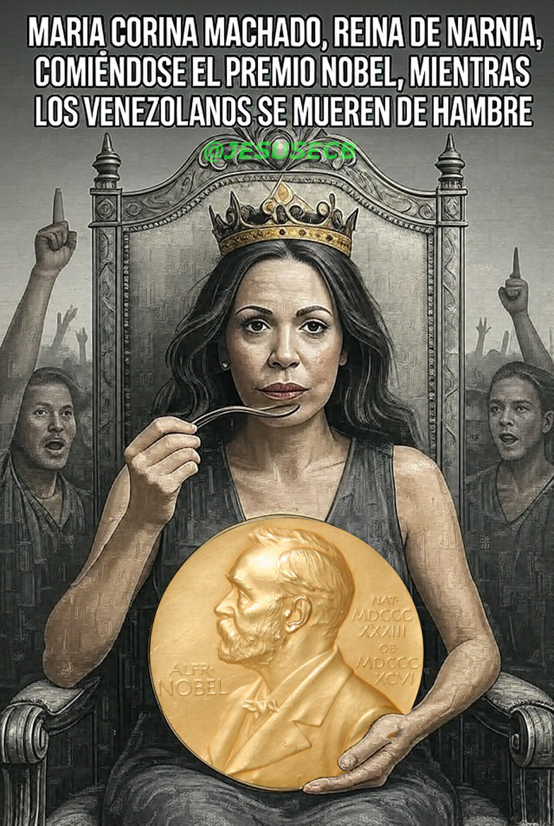 Y ahora quién aguanta a los cansinos maricochineros porque a la reina de Narnia le dieron el Premio Nobel...  

Sigan celebrando, pero cuando no tengan comida se les dirá: COMAN NOBEL!