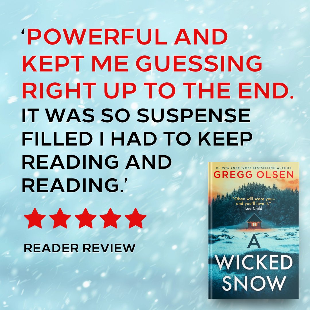 ⚡ From the Edgar-Award nominated #1 New York Times bestselling author comes a heart-stopping and emotionally powerful thriller that will keep you glued to the pages.

🌨️ Dive into A Wicked Snow by <a href="/Gregg_Olsen/">Gregg Olsen | Notorious USA</a> today: geni.us/1125-rd-two-am

#crimethriller