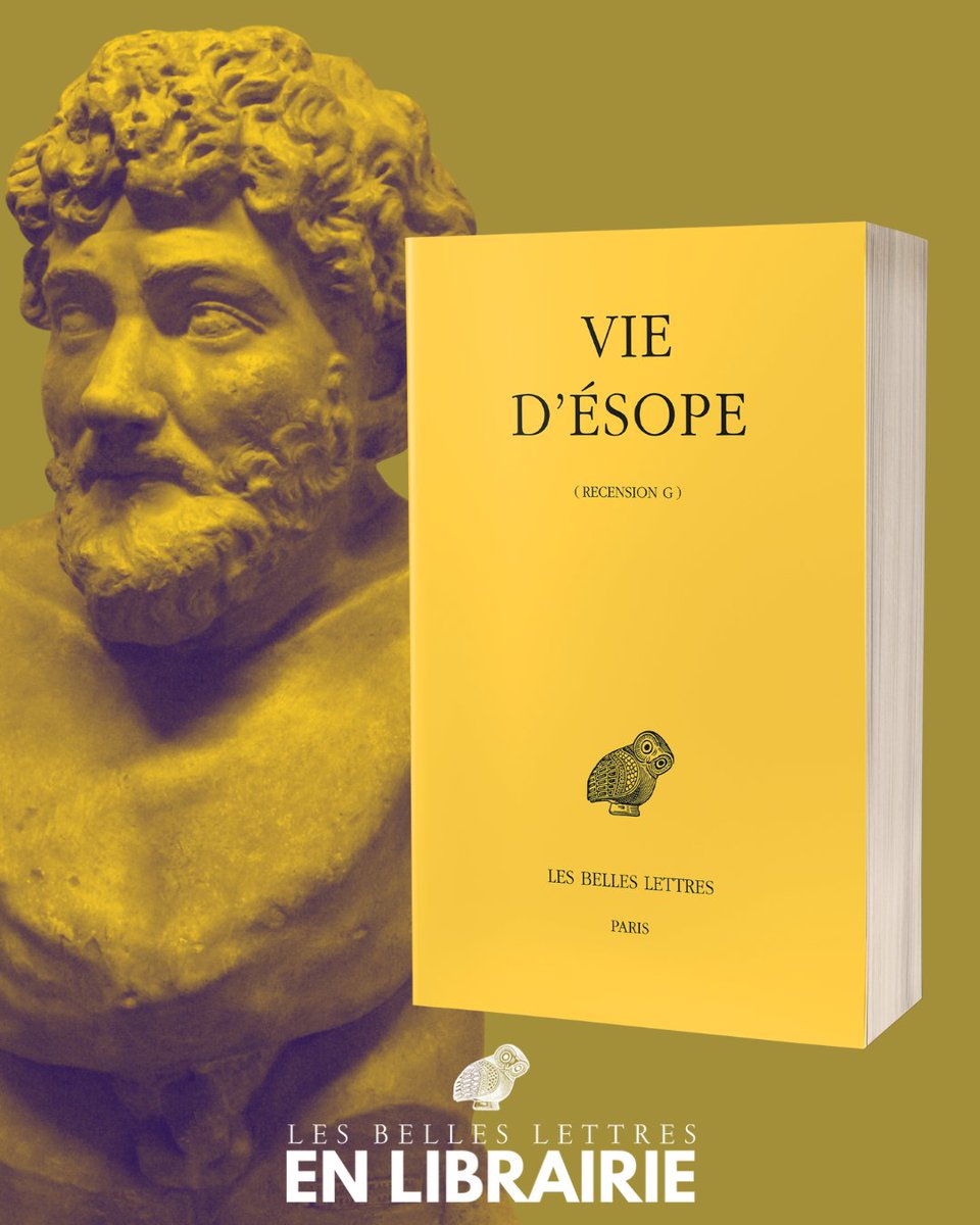 🦉VIENT DE PARAÎTRE🦉
📕Vie d'Ésope (Recension G)
• Texte établi par Grammatiki Karla. Traduit et commenté par Corinne Jouanno
• Édition critique et bilingue grec-français

📄Biographie fantaisiste d'un auteur semi-légendaire, la Vie d’Ésope raconte l’étonnante ascension d’un