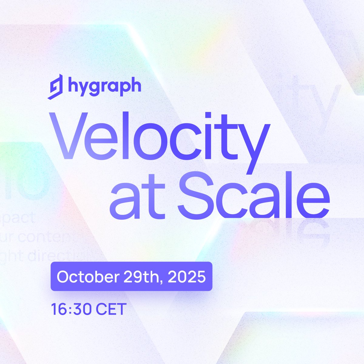 Announcing Velocity at Scale 🚀Oct 29, 16:30 CET. 

See how digital teams cut time-to-impact with built-in AI and personalisation. Learn why velocity plus context drive differentiation and watch new capabilities live!

🎟️Get your FREE ticket Today: hygra.ph/velocity-atsca…