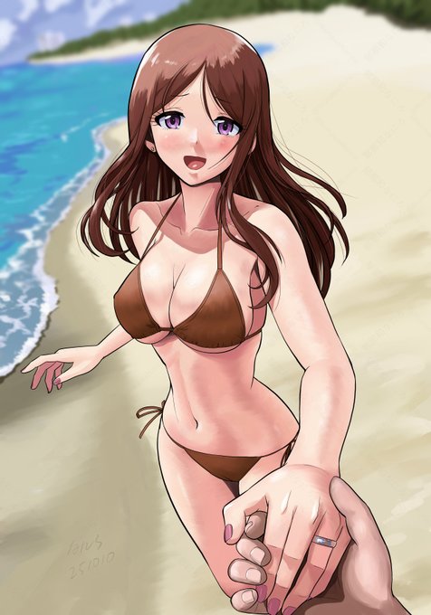 お隣の幼なじみ奥さん夫婦と共に家族旅行。ところが旦那さんは急な仕事でトンボ返り、両親も親戚の休養で帰宅。はからずも二人きりになってしまった。 「ねえ、あの彼女ちゃんとは上手く出来たの?」 「もう少し練習・・・する?」