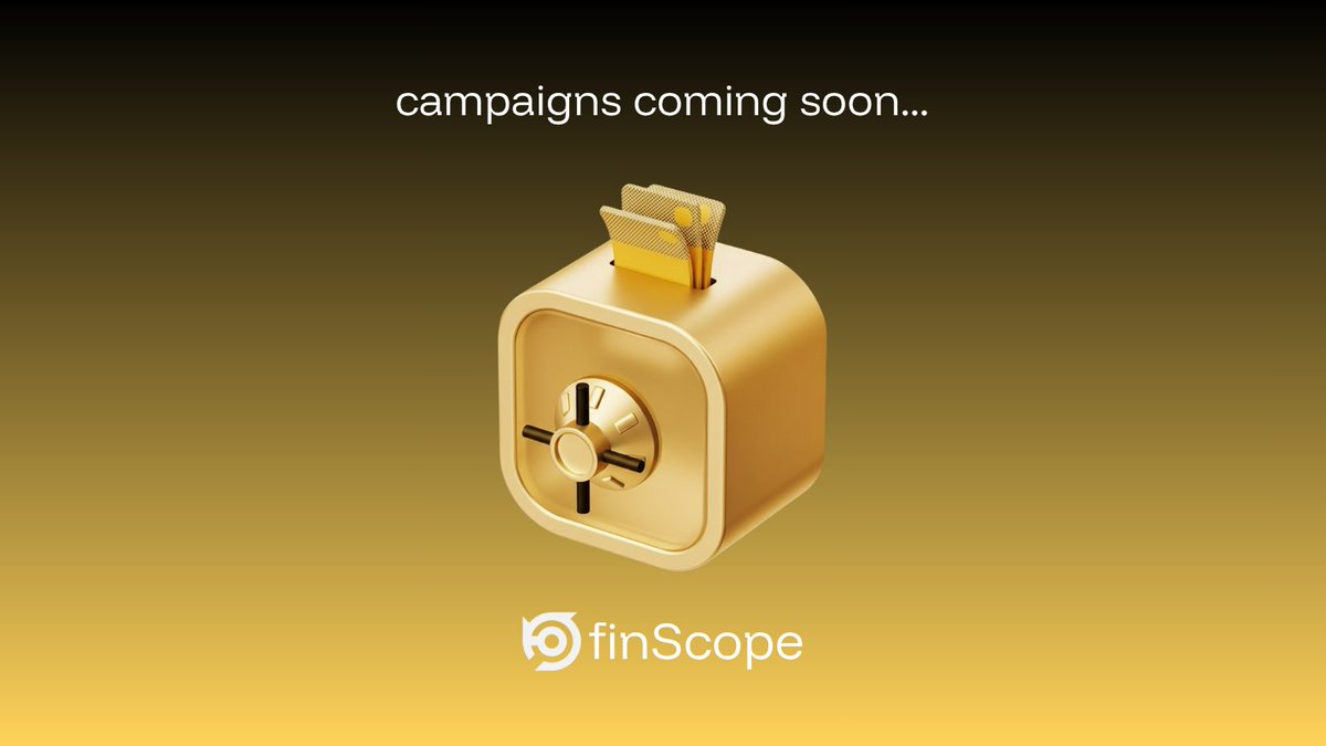 ▫️ campaigns coming soon..

Users who connect their wallets to finScope will start earning rewards shortly.

Connect the wallets you’ve used the most so far and let us analyze your past wallet activity. 

Then, join the campaigns on finScope platform. Right after joining,