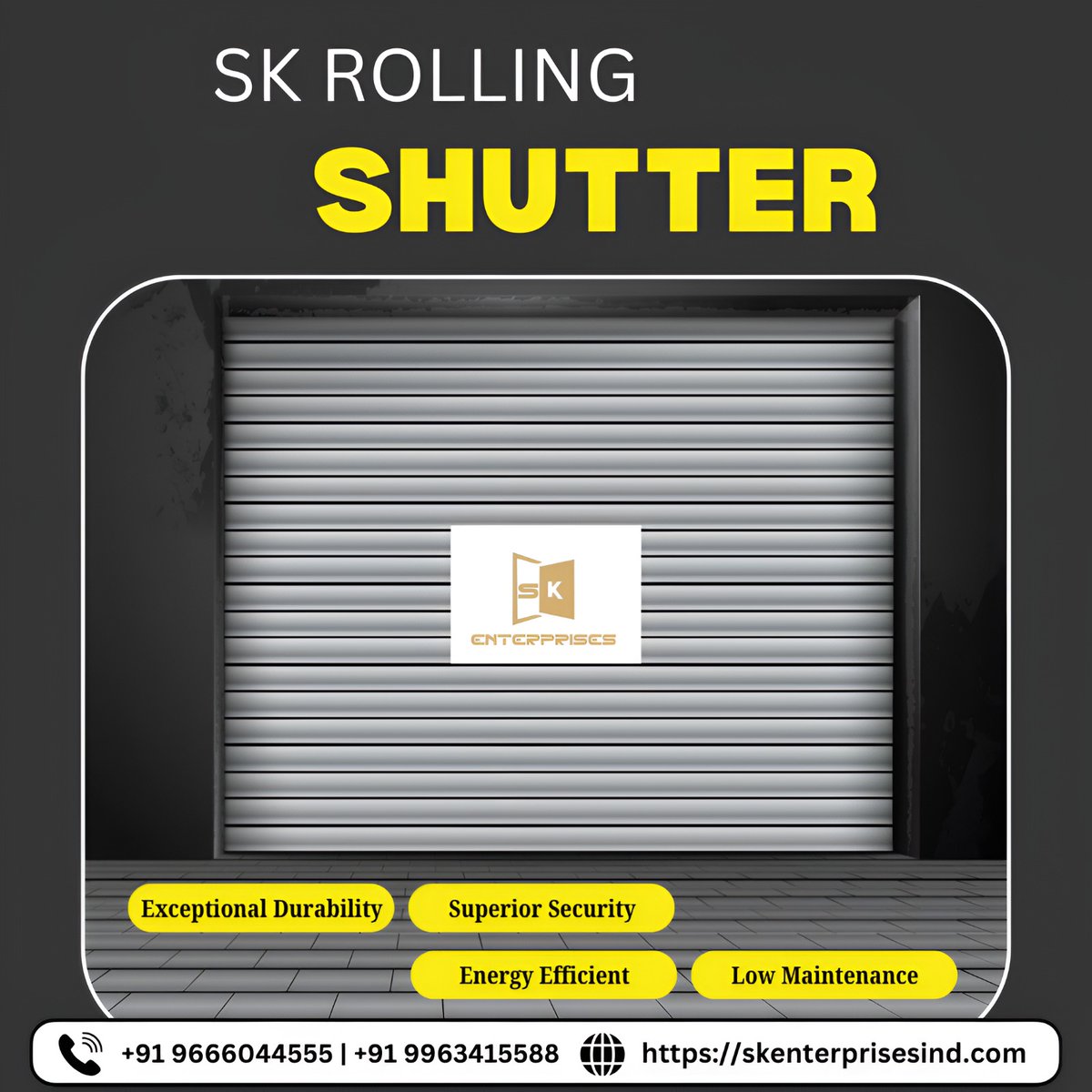 SkEnterpri19551's tweet image. 🚪 Secure. Strong. Smart.
Upgrade your space with SK Rolling Shutters.
📞 +91 9666044555 | +91 9963415588
🌐 skenterprisesind.com
#RollingShutter #SKEnterprises #SecuritySolutions #DurableDesign #SmartSecurity #IndustrialShutter #GarageShutter #HomeSecurity #BusinessProtection
