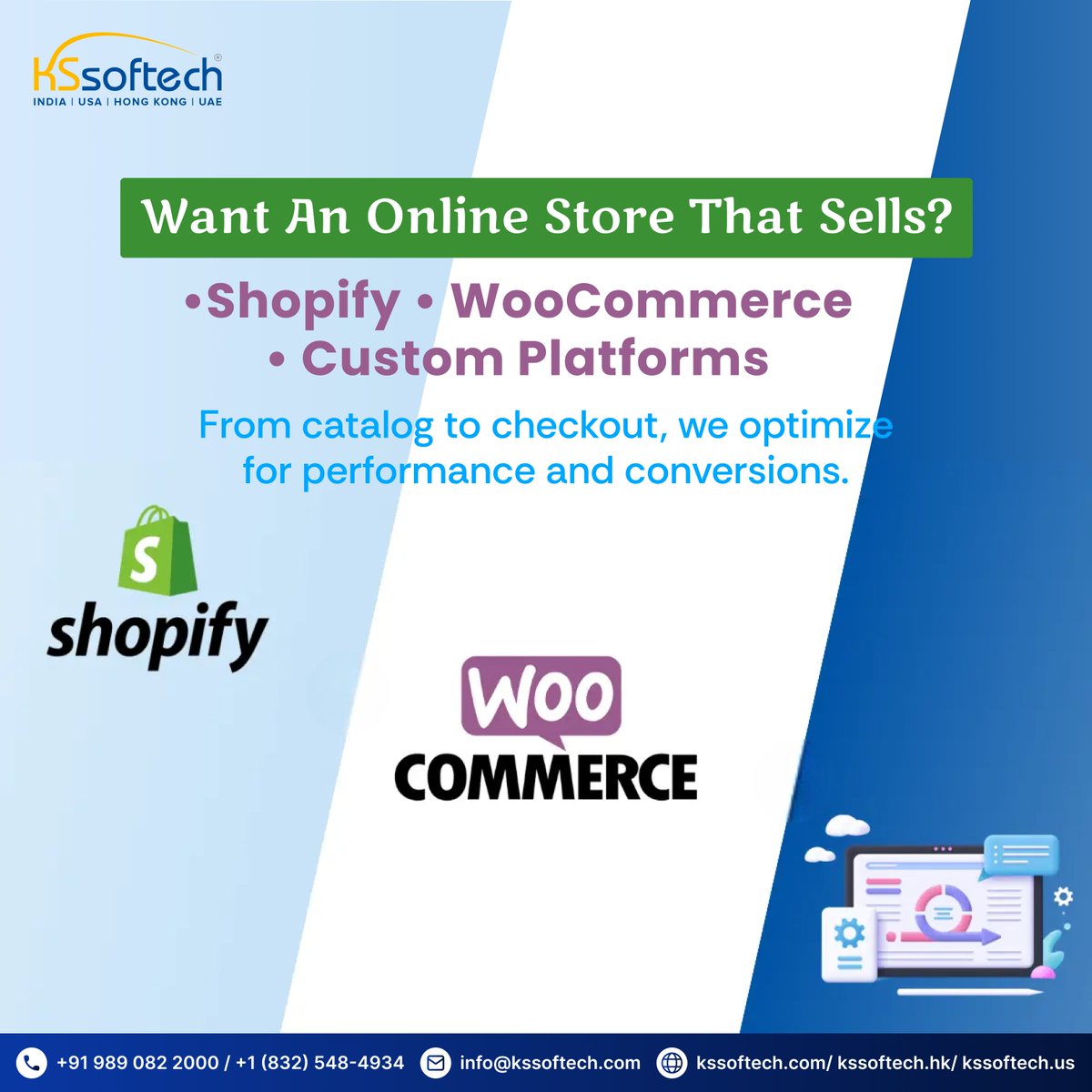 kssoftech's tweet image. Want an online store that sells, not just sits?

At KS Softech, we build high-converting Shopify, WooCommerce &amp;amp; custom eCommerce sites — designed for speed, sales &amp;amp; growth.

Let’s launch your store. Link in Bio.

#EcommerceSolutions #ShopifyExperts #WooCommerce #KSSoftech